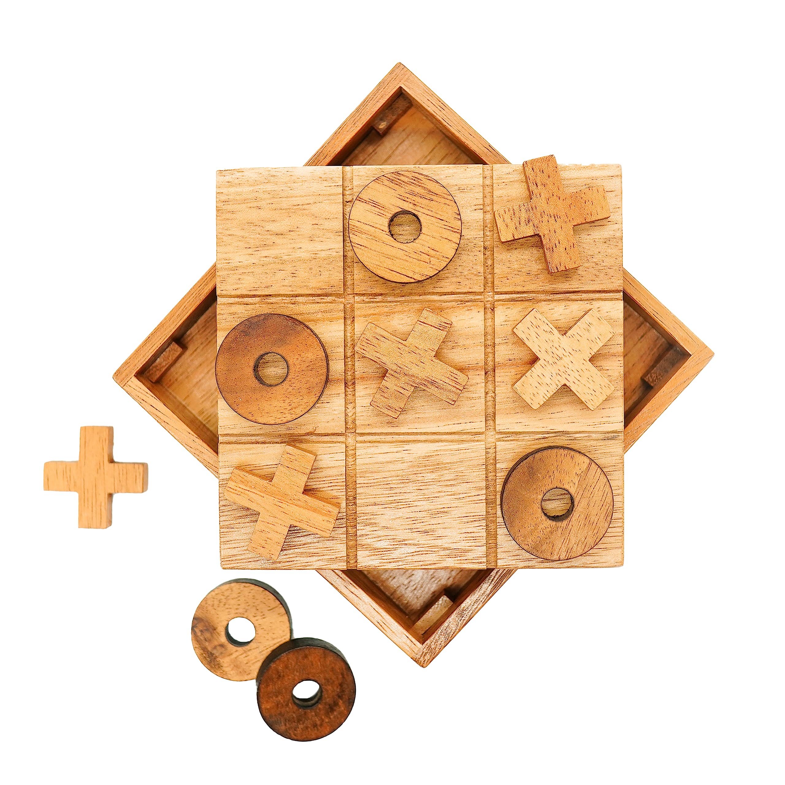 BSIRI Wooden Tic Tac Toe Game
